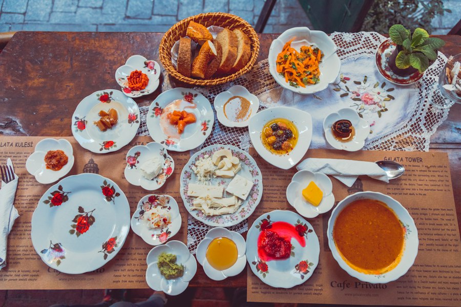 Photo traditional homemade dishes