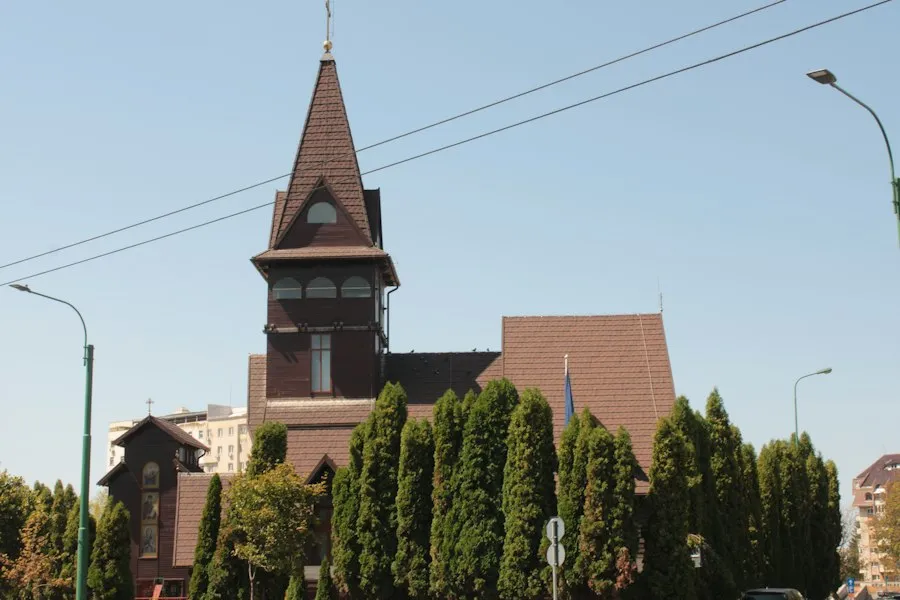 Photo wooden churches architecture Romania